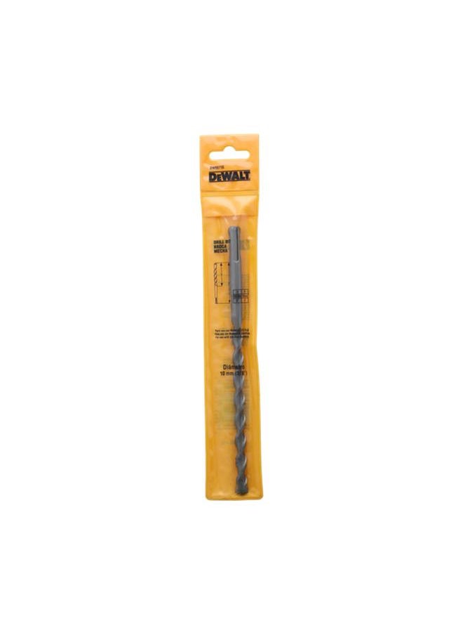 DEWALT SDS Plus 4-Flute Spiral Steel Drill Bit Silver 10 x 210mm DW00710-AE  - Image 2