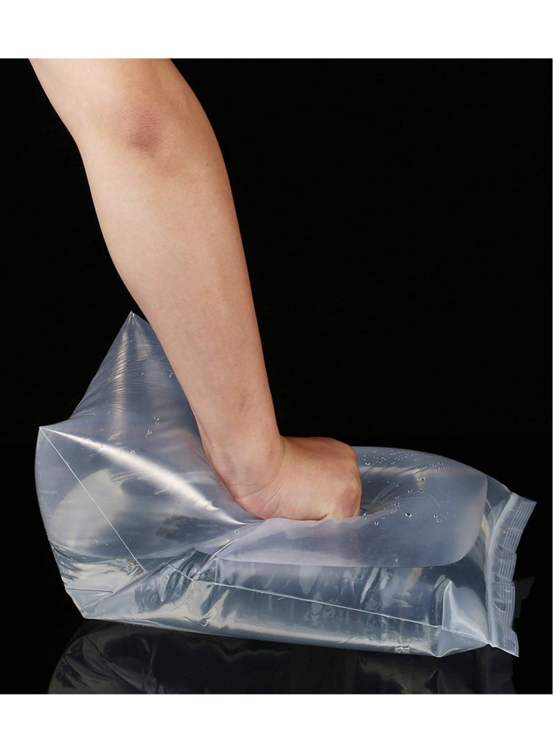 كابتن تيك 100 Count Quart Clear Reclosable Zip Plastic Poly Bags with Heavy Duty Resealable Lock Seal Zipper - Image 2