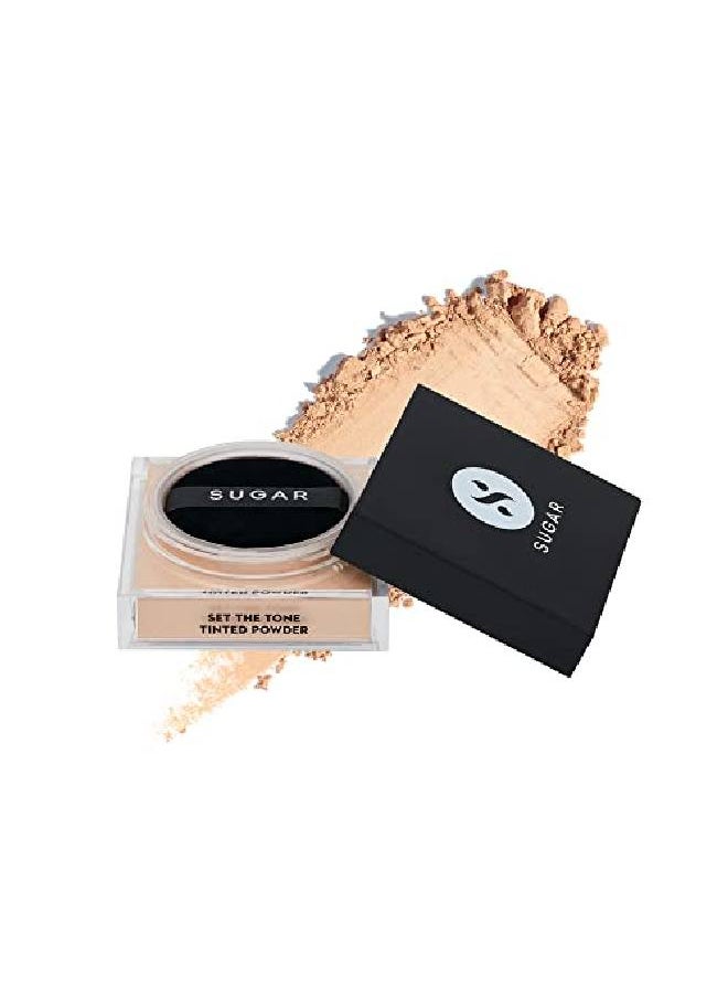 SUGAR Cosmetics بودرة تظليل لونية Set The Tone 15 Cappuccino (درجات فاتحة ومتوسطة) بودرة تظليل تدوم طويلاً للحصول على لمسة نهائية غير لامعة  - Image 2