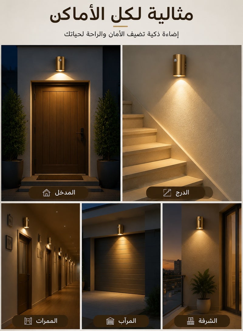 Motion Sensor LED Wall Light Rechargeable | Magnetic Wireless Night Light for Corridor, Hallway, Stair, Closet | Smart Auto On/Off Lamp - Image 3