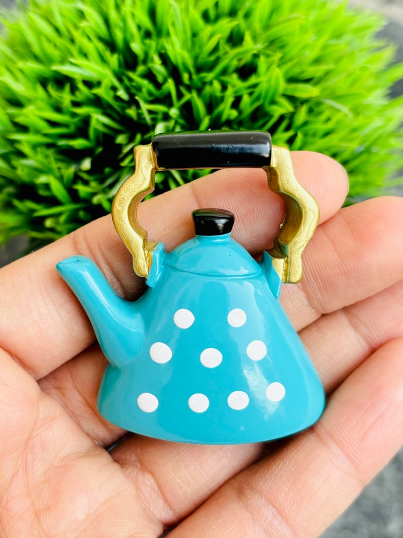 WARMINGO DE 2 Pc Kettle Miniature Fridge Magnet | Home Decor Item | Kitchen Decor Item | Imported Fridge Magnets (Red & Green), 2 Piece - Image 2