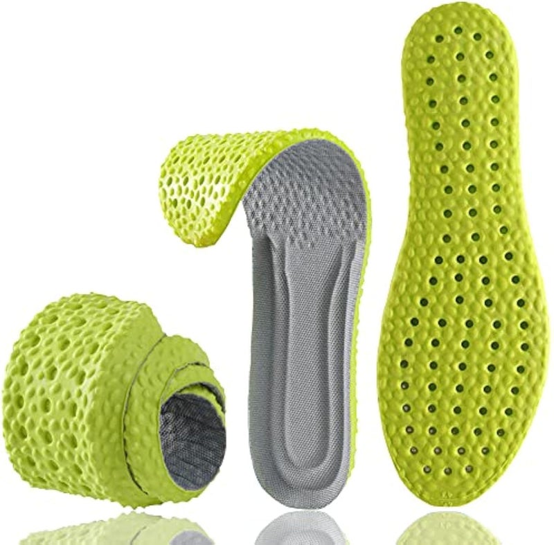 LAMAY 4D Cloud Insoles for Men Women, Memory Foam Boot Insoles, Comfortable and Breathable Massage Cushion Shoe Inserts with Arch Support, Trim to Fit All Shoe Types - Image 1