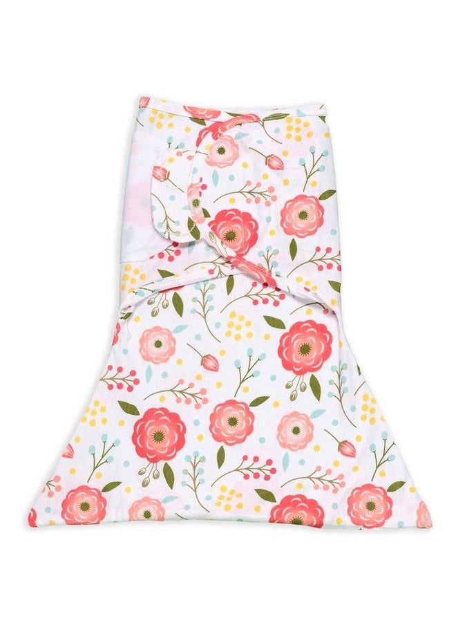 SleepingBaby Zippy Swaddle 100% Cotton Baby Swaddle Blanket Sleep Sack With Convenient Bottom Zipper Pink Poppy Medium Large  - Image 1