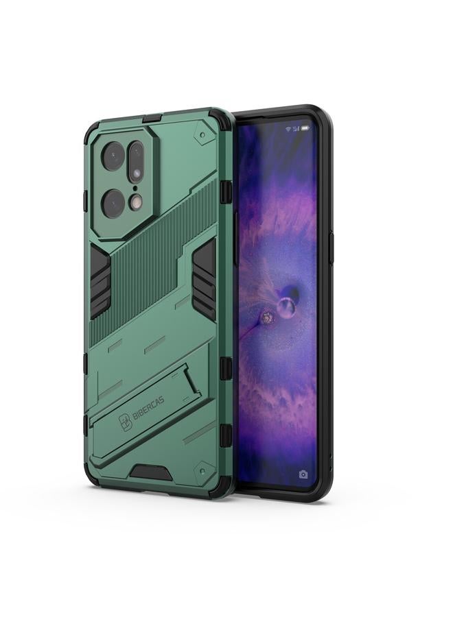 S-TOP Case For OPPO Find X5 Pro Punk Armor 2 in 1 PC + TPU Shockproof Phone Case with Invisible Holder - Image 1