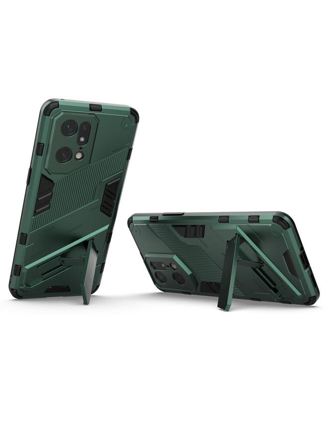 S-TOP Case For OPPO Find X5 Pro Punk Armor 2 in 1 PC + TPU Shockproof Phone Case with Invisible Holder - Image 3