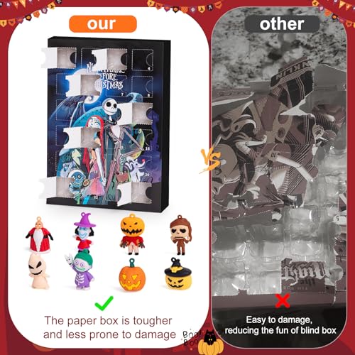 SLIRYCNIE Nightmare Christmas Advent Calendar,Advent Calendar 2025,with 24 Collectible for Kids Adult Boys Girls,Christmas Ornament Countdown Calendar Xmas Gifts Stocking Stuffers - Image 4