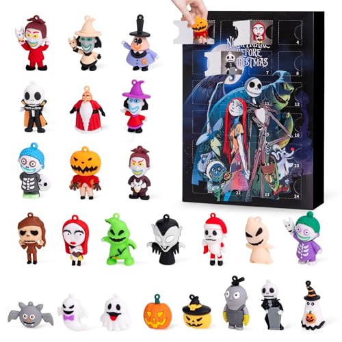 SLIRYCNIE Nightmare Christmas Advent Calendar,Advent Calendar 2025,with 24 Collectible for Kids Adult Boys Girls,Christmas Ornament Countdown Calendar Xmas Gifts Stocking Stuffers - Image 1
