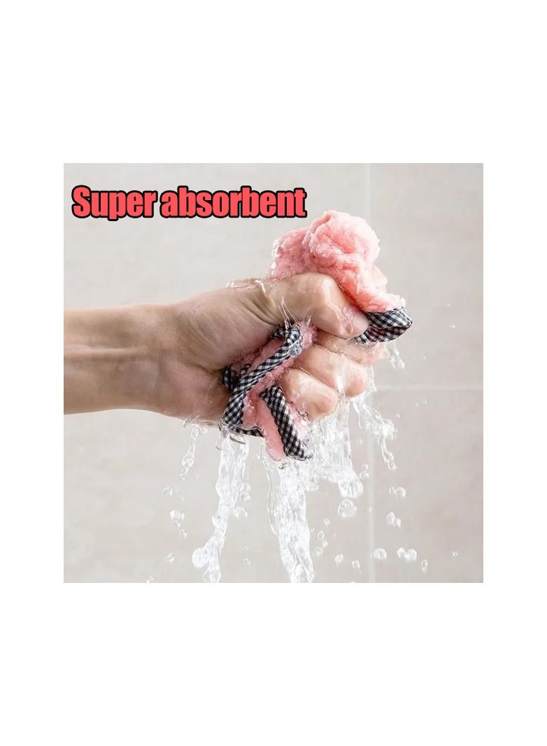 10-Pieces Kitchen Coral Velvet Dish Towel Rag,Non-stick Oil Dish Cloth Double-sided Absorbent Thickening Scouring Pad,Randomly Colours  - Image 4