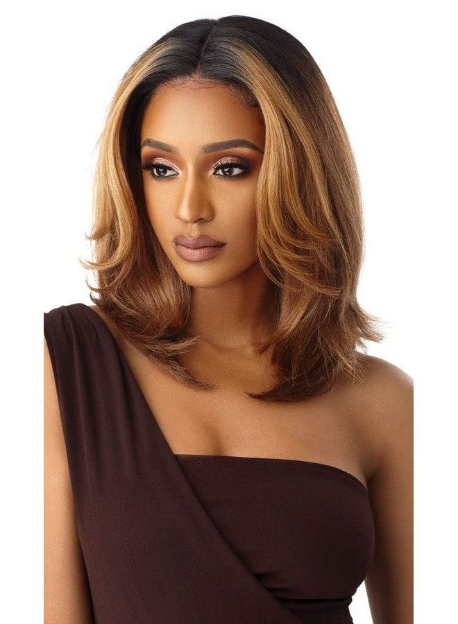 Outre Neesha Soft & Natural Synthetic Swiss Lace Front Wig Neesha 201 (Drffhnbrn) - Image 4