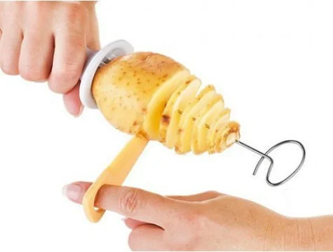 Proithalat Spiral Potato Slicer Apparatus for Making Potato Chips on a Stick