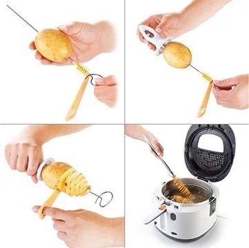 Proithalat Spiral Potato Slicer Apparatus for Making Potato Chips on a Stick