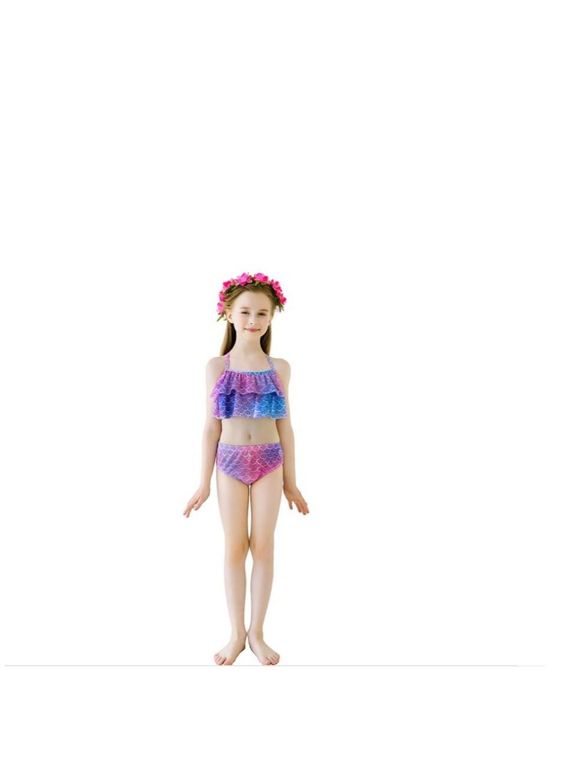 Y&D 3-Piece Mermaid Bathing Swimsuit Set 110cm-150cm - Image 5