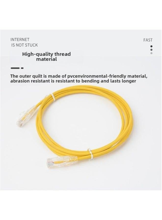 Home Router Cabinet Connection Network Cable Unshielded Ultra-class Six Gigabit Oxygen-free Copper CAT6A Jumper-Color:Purple-Line Length:1M  - Image 2
