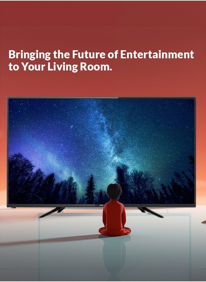 32" LED TV, Slim LED TV with WALL STAND and Remote Control, RO-32LP | HDMI & USB Ports ,Multi-language support.
