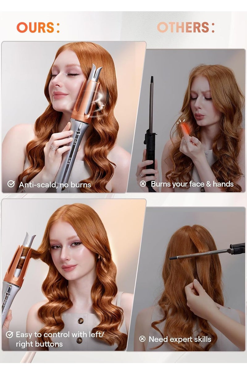 Automatic Curling Iron 1 inch with 3 Temperatures Fast Heating, 2-Way Rotation, Automatic Shut-Off, Anti-Scald, Anti-Tangle Rotating for Hair Styling - Image 3