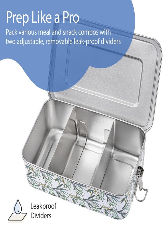 Chef's Path Bento Box with Aesthetic Bamboo Design, Leak-Proof 45.65oz Bento Lunch Box with Detachable Dividers, Airtight Silicone Lid for Fast and Easy Meal Prep - Image 3