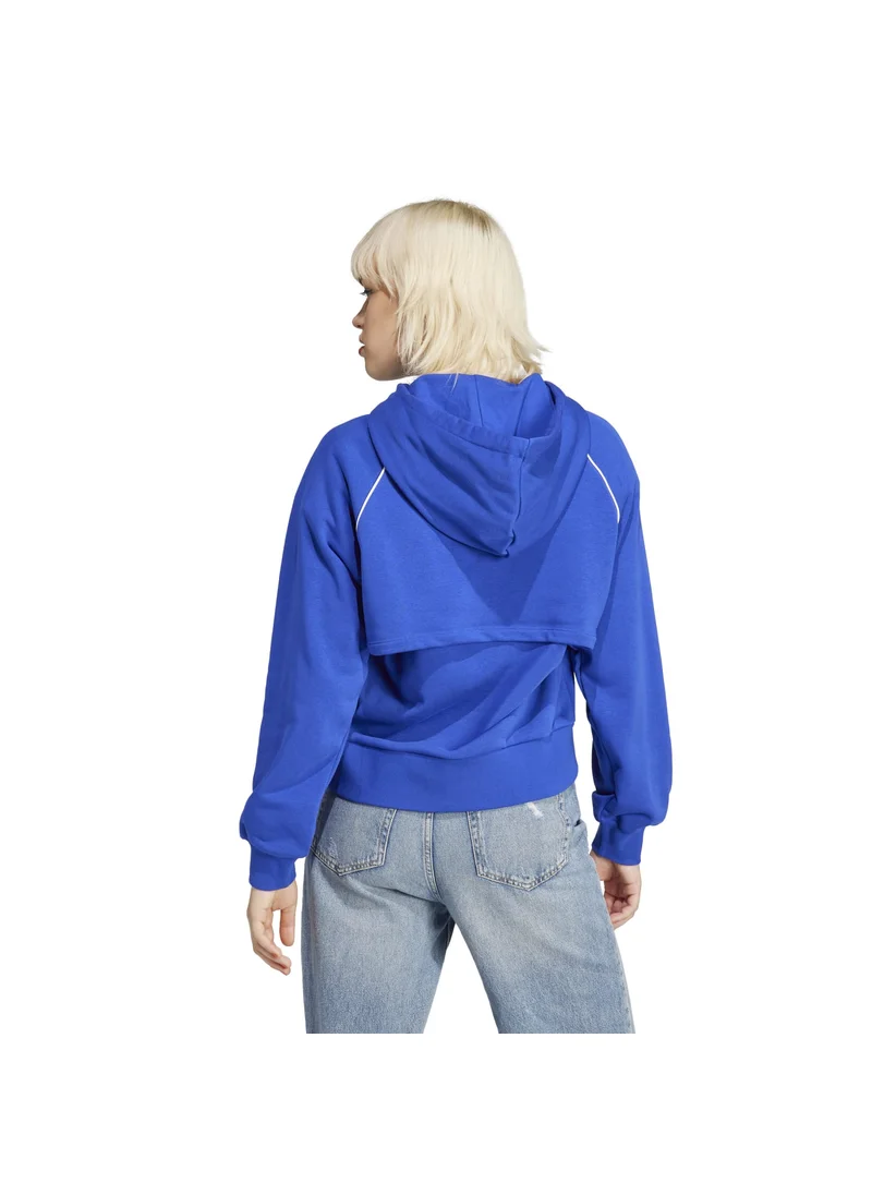 اديداس adidas BIG LOGO HOODIE Blue Originals Women SWEATSHIRTS