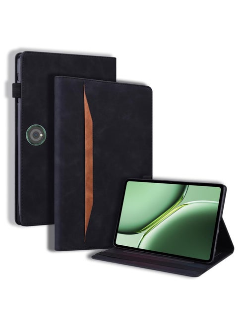 Leather Case Compatible with OnePlus Pad 2 Case 12.1 Inch Released 2024, Shockproof Business Folio Wallet Cover with A Card Holder and Multifunctional Folding Stand