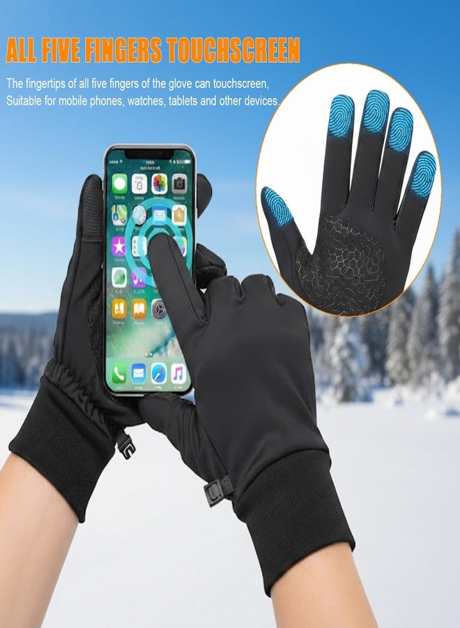 Outrip Winter Waterproof Snow Gloves for Men Women,Cold Weather Warm Thermal Touchscreen Gloves for Running, Driving, Cycling - Image 4