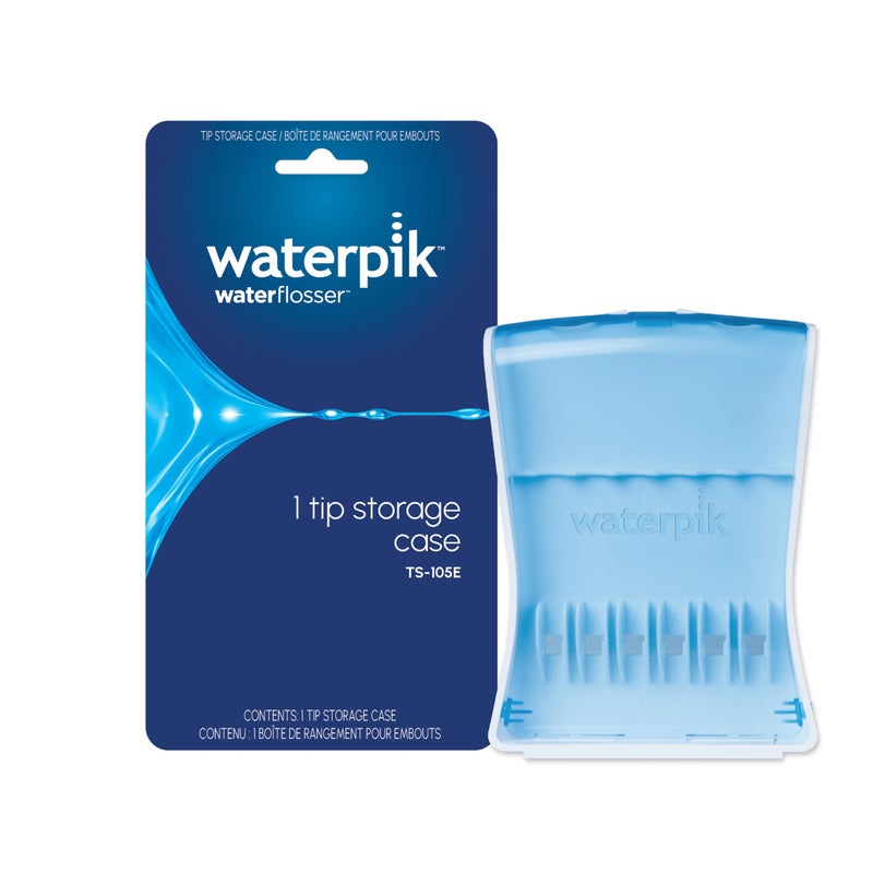Waterpik Convenient Hygienic Sturdy Storage Case for Replacement Tips, No Tips Included, Blue - Image 1
