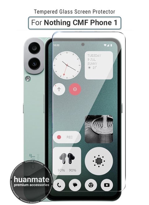 Nothing CMF Phone (1) Tempered Glass Screen Protector – High Transparency, Delicate Touch, Anti-Explosion, Smooth Arc Edges, Easy Installation, Screen Protector for Nothing CMF Phone (1)