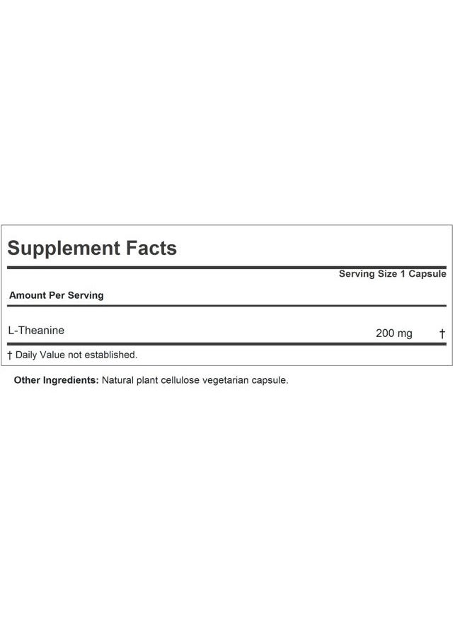 Andrew Lessman - Theanine 200 mg - 180 Capsules - Promotes The Production of The Neurotransmitters Dopamine and Serotonin. Natural Calm, Relaxed Focus Without Drowsiness. Easy-to-Swallow Capsules. - Image 1