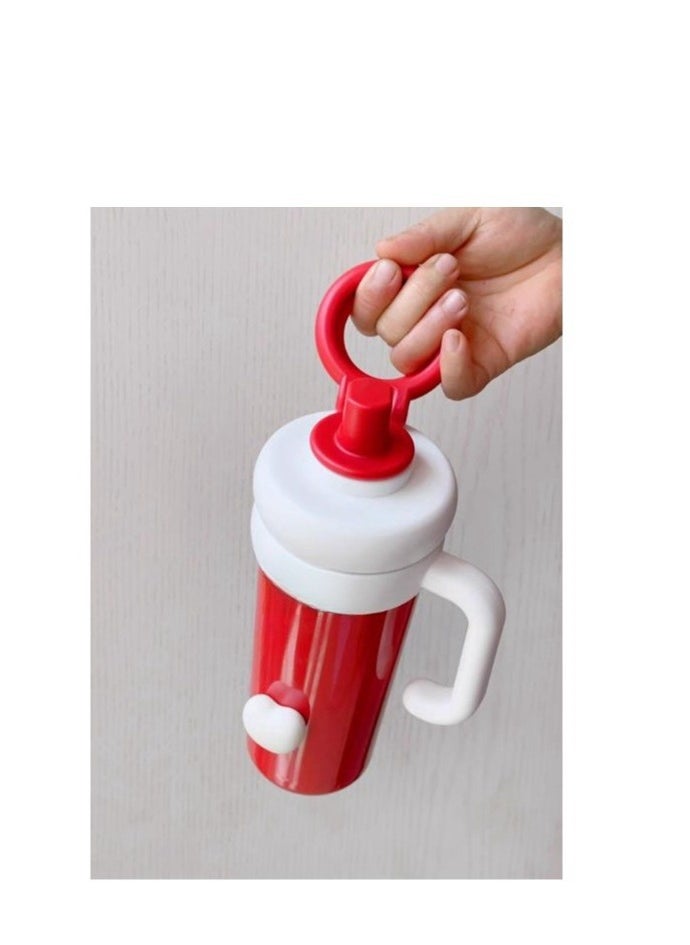 Generic - Big Mac Insulated Cup 750ml Large Capacity Water Cup New Ceramic Ice King Cup High Beauty Straw Cup - Image 1