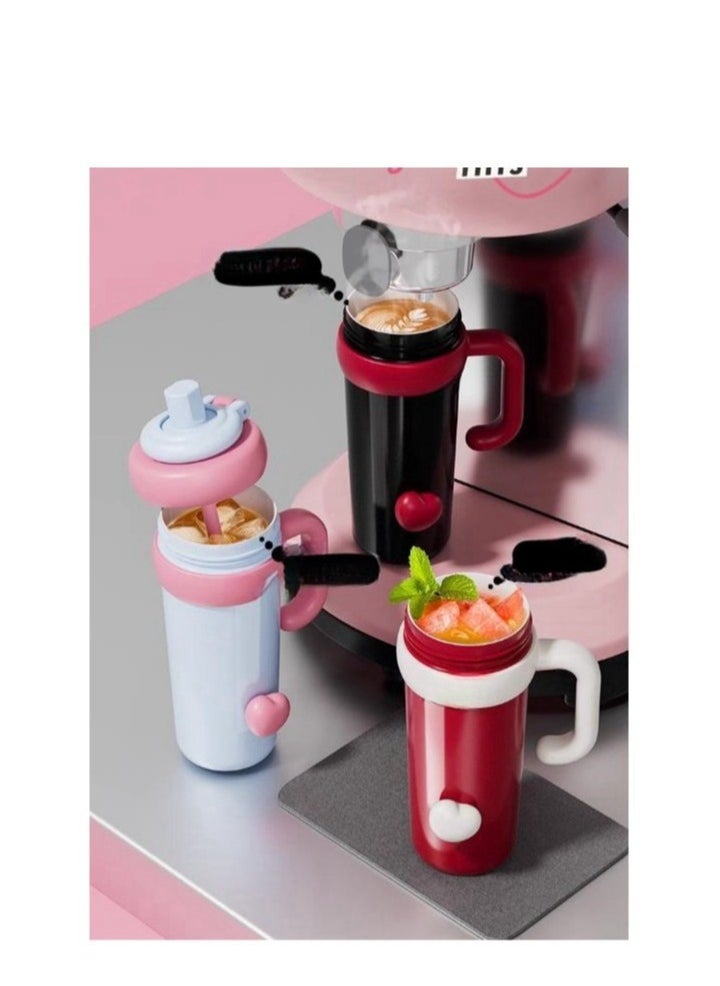 Generic - Big Mac Insulated Cup 750ml Large Capacity Water Cup New Ceramic Ice King Cup High Beauty Straw Cup - Image 1