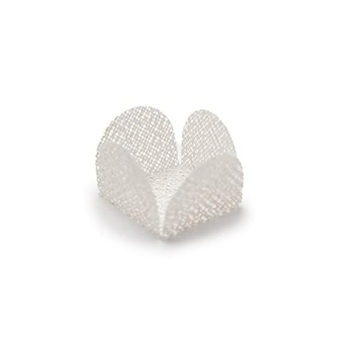 Truffilio Handmade Fabric Truffle Cups | Truffle Liners | Truffle Wrappers | Fominhas | candy cups for chocolate | Forminhas de Brigadeiro | candy liners - Pack of 30 (Fabric, Square White) - Image 3
