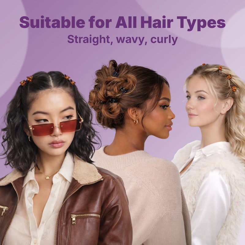 Goody SlideProof Mini Claw Clips, Stylish, Secure Grip Small Hair Clips, Styling Accessories for All Occasions, Ideal for Fine Hair Types, Gifts for Women & Girls, Black and Tortoiseshell, 16 Ct - Image 4