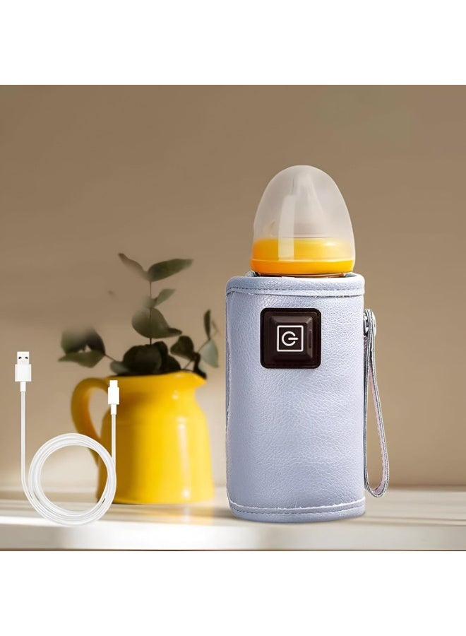 Happy Home Portable USB Baby Bottle Warmer Bag with Adjustable Intelligent Temperature Control Insulated Milk Bottle Heater for Travel Car and On the Go Outdoor Feeding Compatible with All Bottle Sizes and Shapes 150ml 200ml 250ml - Image 5