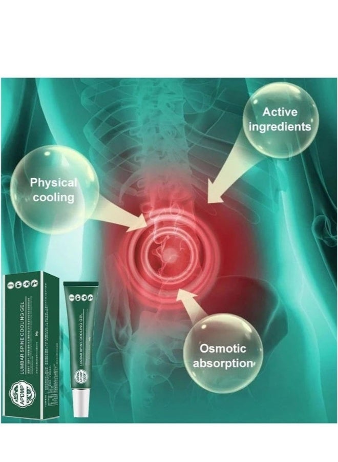 APDMP 5-Pack 20g Natural Herbal Lumbar Cold Gel - Fast-Cooling Relief for Cervical/Knee/Disc Pain, Soothing Formula for Joint Discomfort, Noon Family Wellness Must-Have - Image 3
