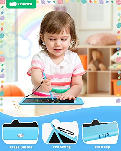 KOKODI LCD Writing Tablet, Gifts for 3 Years Old Boys and Girls，10 Inch Colorful Doodle Board Drawing Tablet, Erasable Reusable Electronic Drawing Pads, Educational and Learning Toys for Kids - Image 4