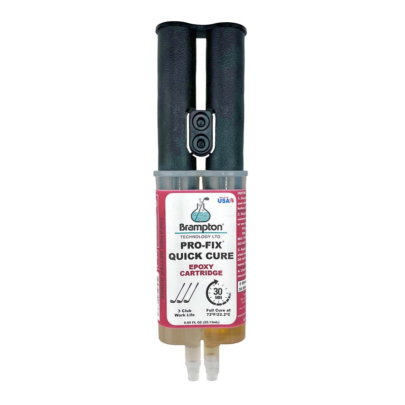 BRAMPTON TECHNOLOGY, LTD. بريمبتون برو-فيكس إيبوكسي جولف سريع الشفاء - إصلاح مضرب جولف في 1 ساعة - إيبوكسي جولف لجميع أعمدة الجولف، رؤوس الجولف، السائقين، البوتيرز، والحديد - مصمم لصناعة الجولف (0.85 أونصة) - Image 1