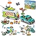 HOGOKIDS City Camper Van Building Set with LED Light 3IN1 Holiday RV Camping Building Toy for Kids 879PCS with Tent BBQ Grill Vehicles Friends Creative Adventure Gift for Boys Girls 612 Years Old - Image 3