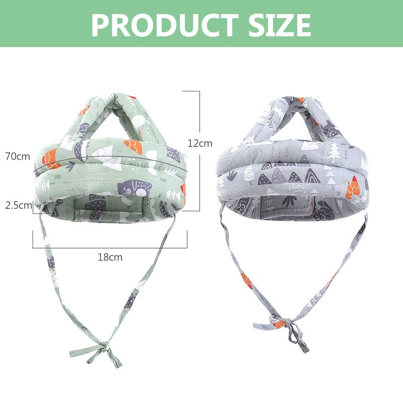Nizirioo Baby Helmet Head Guard, Pack of 2 Baby Head Protection, Adjustable Baby Head Protection for Babies, Bumper Cap, Baby Head Protector for Fall Protection, Head Protection Cap Protective Hat - Image 2