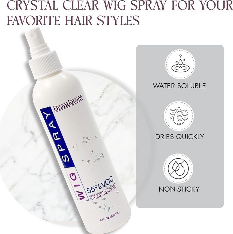 Brandywine Non-Aerosol Wig Spray for Synthetic and Natural Hair Wigs (1 Pack) Multi item matching - Image 3
