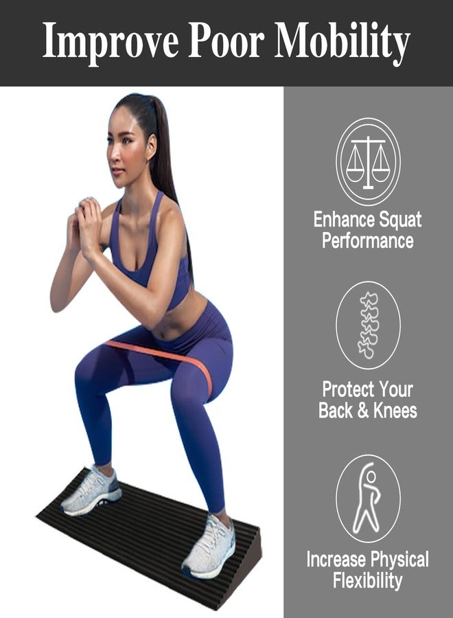 UKIA Large Slant Board Squat Wedge - Heel Elevated Squat Platform for Weightlifting & Mobility Improvement - Image 2