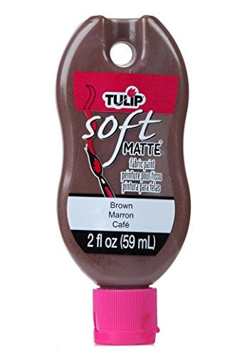 Tulip Soft Fabric Paint, Washable, Stays Soft and Flexible, Permanent Paint, for Light and Dark Fabrics, 2 fl oz, Brown - Image 5