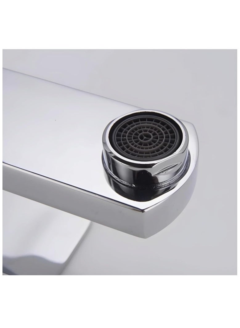 Sleek Modern Chrome Bathroom Faucet – High-End Polished Design with Water-Saving Technology & Durable Build for Contemporary Spaces - Image 2