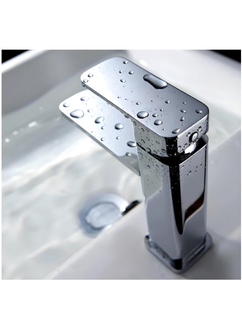 Sleek Modern Chrome Bathroom Faucet – High-End Polished Design with Water-Saving Technology & Durable Build for Contemporary Spaces - Image 3