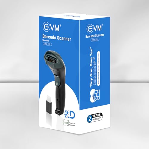 EVM EWLS-126 2D Wireless Barcode & QR Code Scanner – 12hr Battery, 50M Range, 300 Scans/Sec | POS/Inventory/Retail | 2 Year Warranty - Image 5