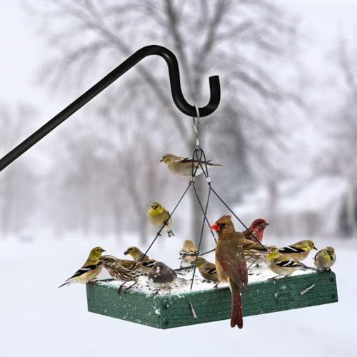 MIXXIDEA Extended Fence Deck Hook Rail Heavy Duty Bird Feeder Hook, Adjustable Plant Bracket for Bird Feeders, Planters, Suet Baskets, Lanterns, Wind Chimes and More - Image 4