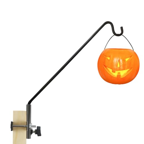 MIXXIDEA Extended Fence Deck Hook Rail Heavy Duty Bird Feeder Hook, Adjustable Plant Bracket for Bird Feeders, Planters, Suet Baskets, Lanterns, Wind Chimes and More - Image 1