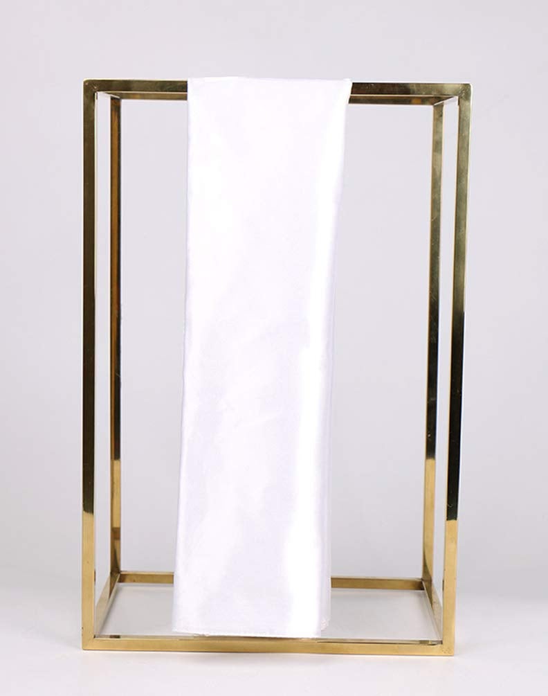 ASUITOFK 35" Womens Large Satin Square Scarf Silk Feeling Hair Wrapping Gift Headscarf Scarves White - Image 3