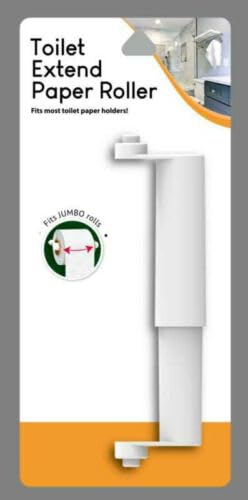 Bathroom Toilet Paper Roll Extender Holds Mega & Super Mega Rolls