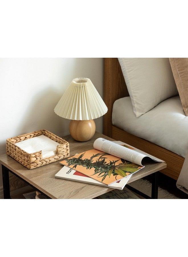 StorageWorks Water Hyacinth Guest Towel Holder for Bathroom, Wicker Napkins Baskets for Dinning Room, Rattan Napkin Holders for Tables, 7 ½"L x 7 ½"W x 2 ¾"H, 1 Pack - Image 4