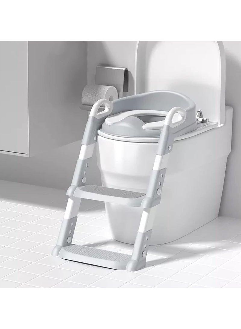 Ridge Foldable Toddler Potty Training Seat with Ladder - Comfortable and Safe Use with Non-Slip Ladder - Image 1