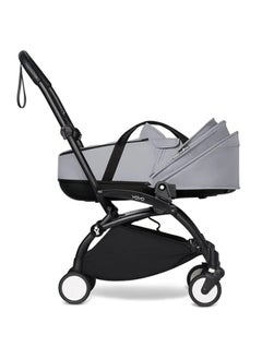 BABYZEN Babyzen Yoyo 0+ Bassinet Includes Thick Double Mattress, Ventilated Shell And Canopy Requires Babyzen Yoyo2 Frame Stone  - Image 3