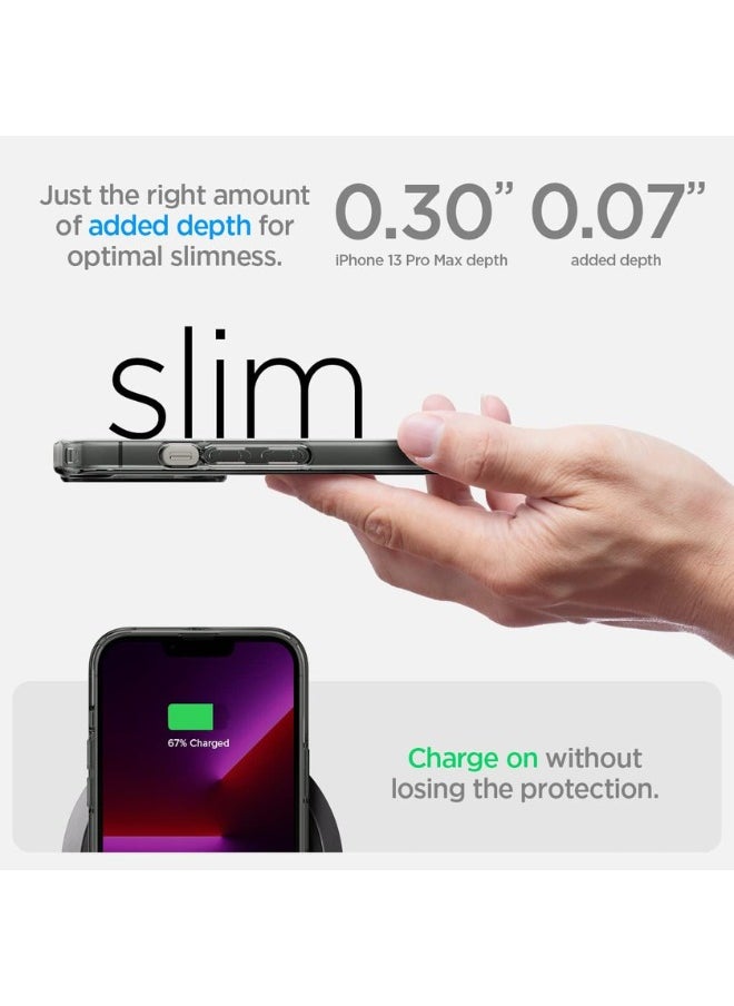 Ultra Hybrid MagFit Designed iPhone 13 Pro Case Anti-Yellowing Military-Grade Protection Compatible with MagSafe - Black One